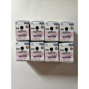16 Pair of Leggs Silken Mist Ultra Sheer Leg Tights Women's Size Q+ Jet Black